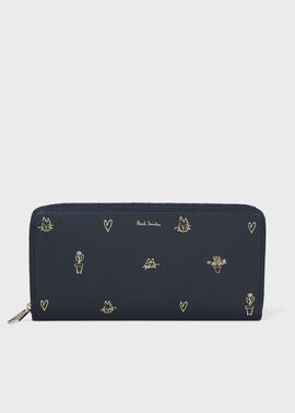 ミックスドゥードゥル ラウンドジップ 長財布