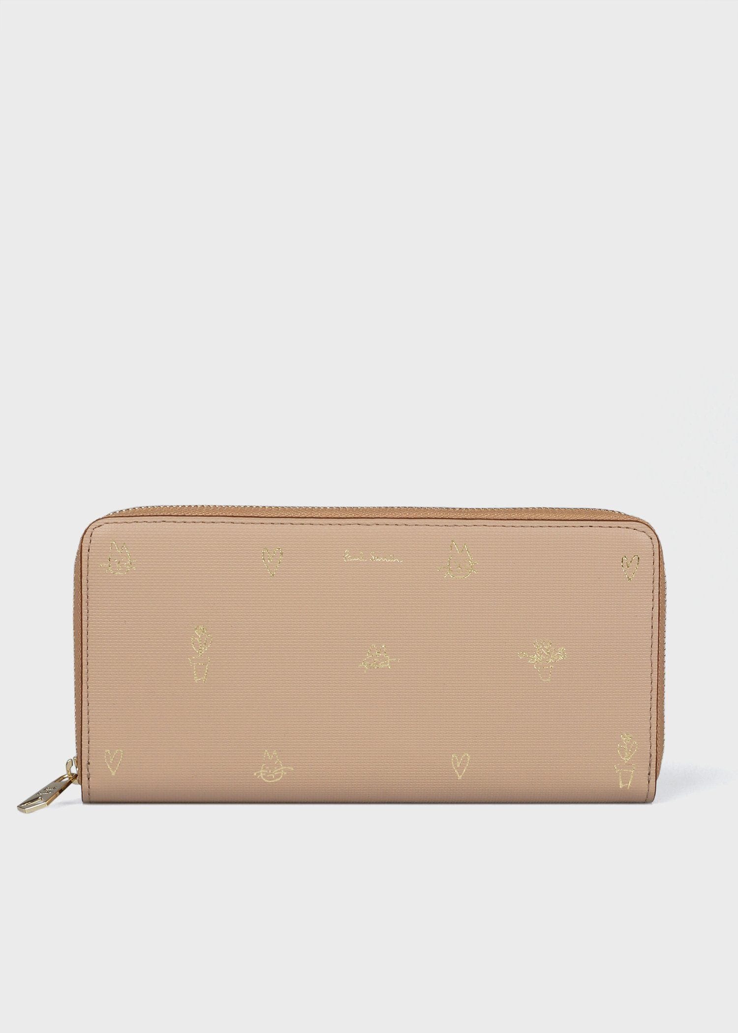 美品 ポールスミス ラージジップアラウンドウォレット 財布