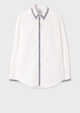 エンブロイダリードエッジ ブロードシャツ