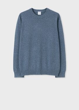 カラーネップ クルーネックニット