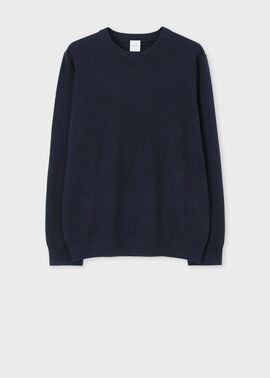 カラーネップ クルーネックニット