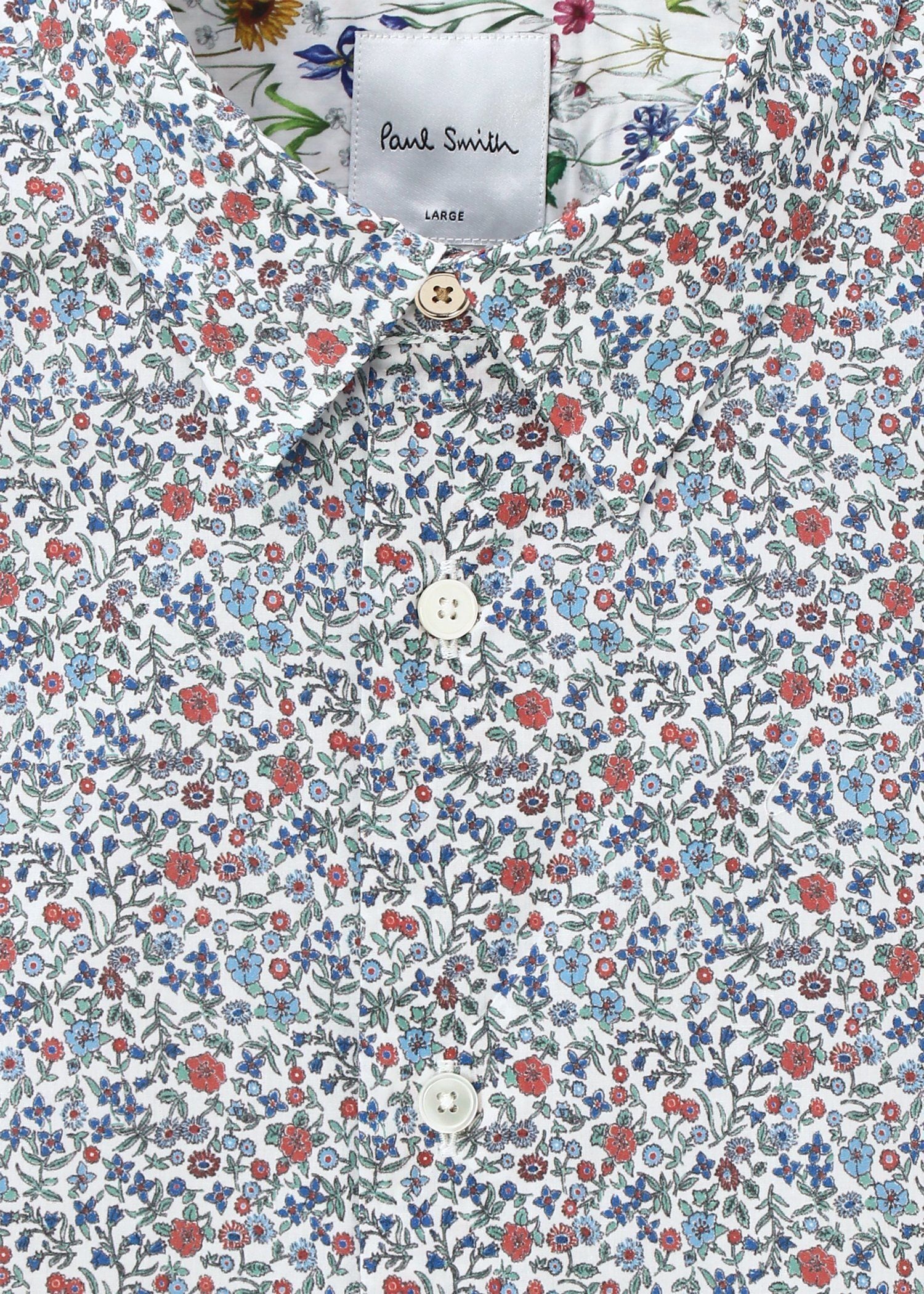 リバティ フローラルプリント シャツ