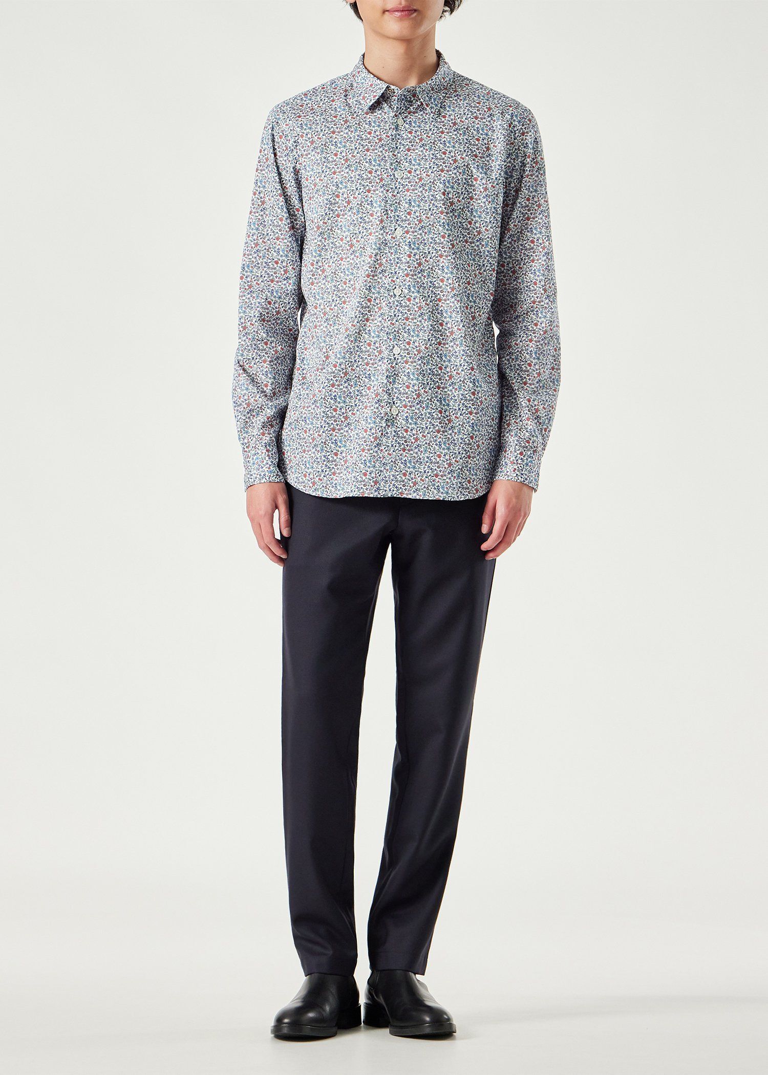 リバティ フローラルプリント シャツ