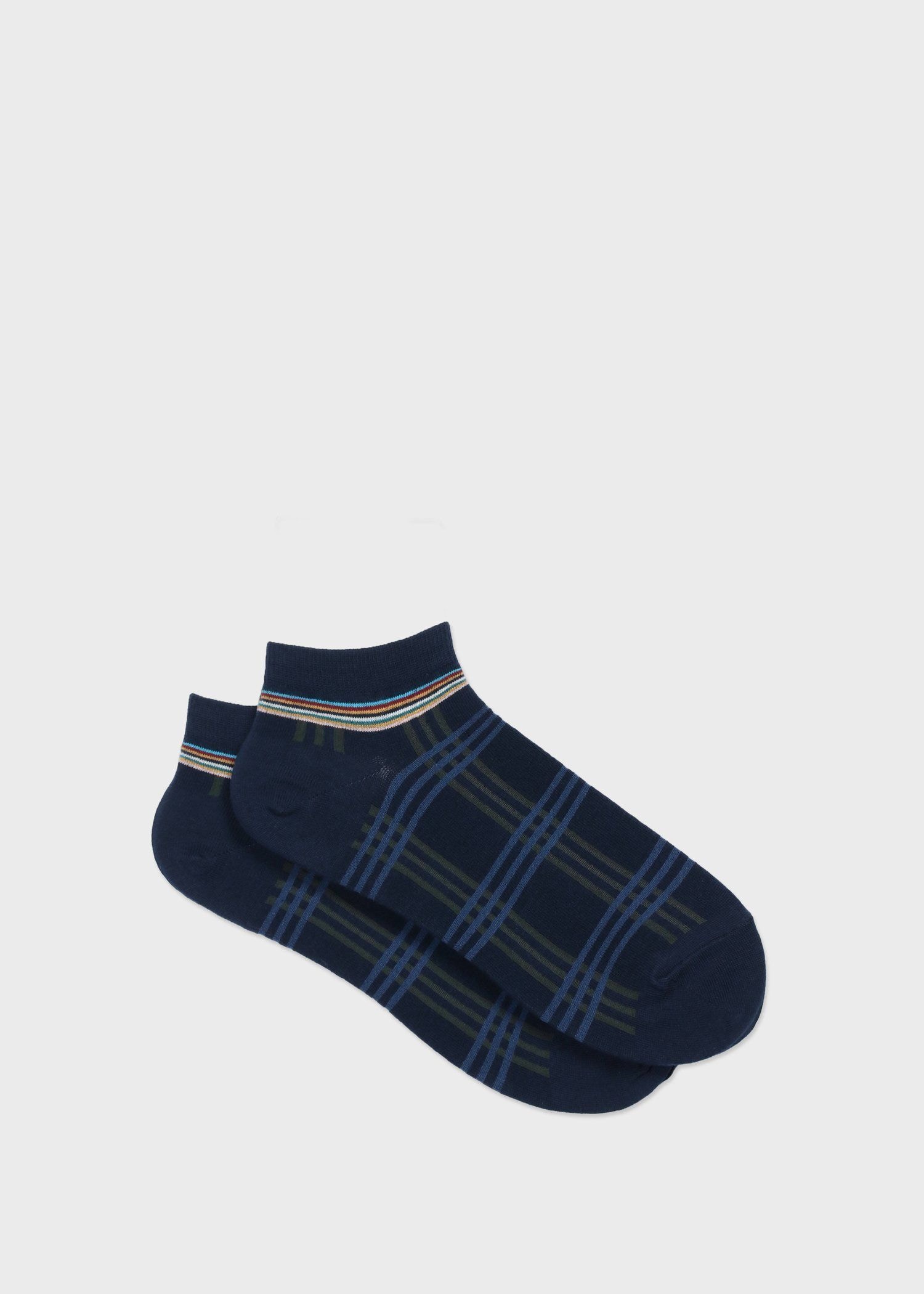 "Modern Check" ショートソックス
