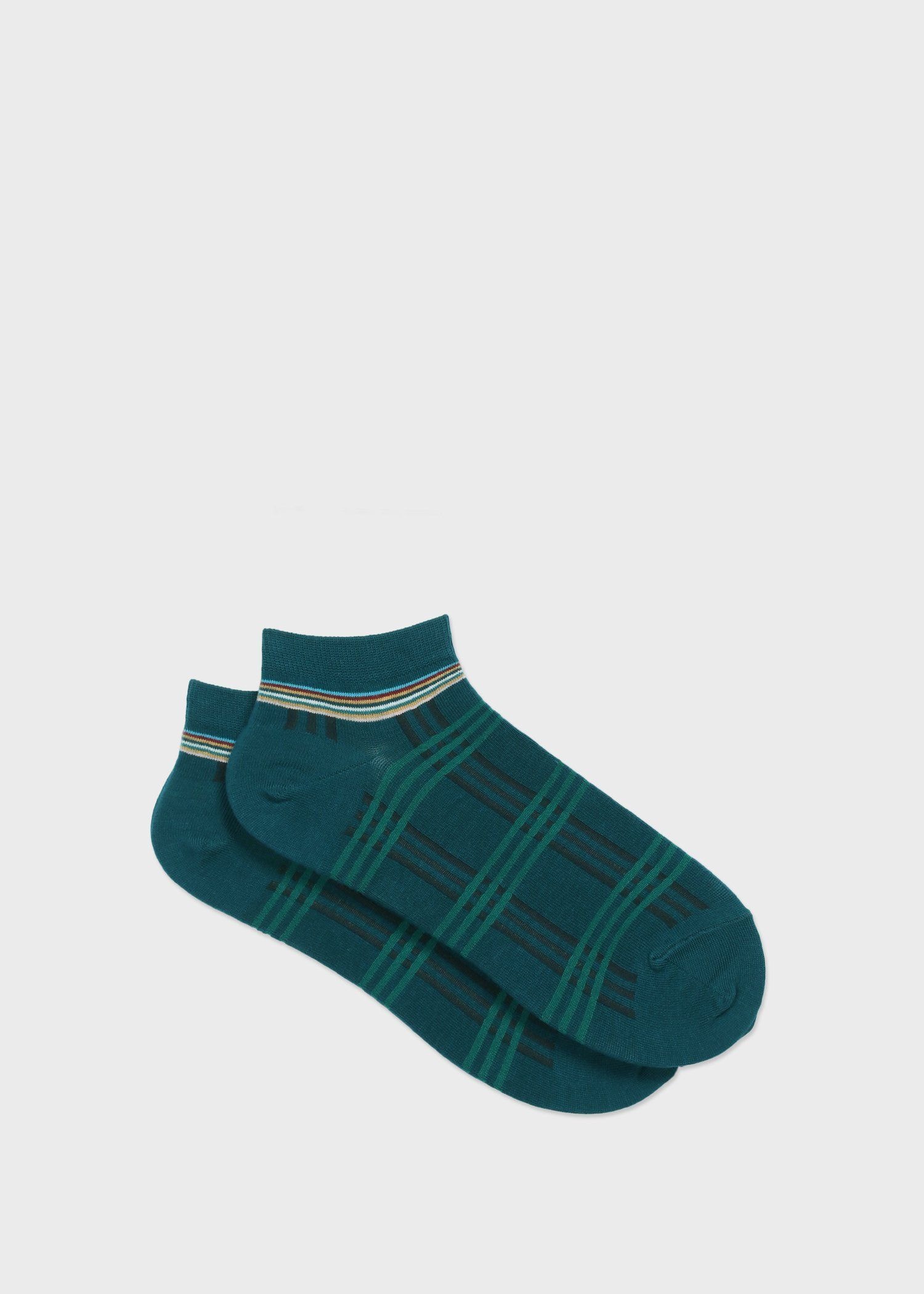 "Modern Check" ショートソックス