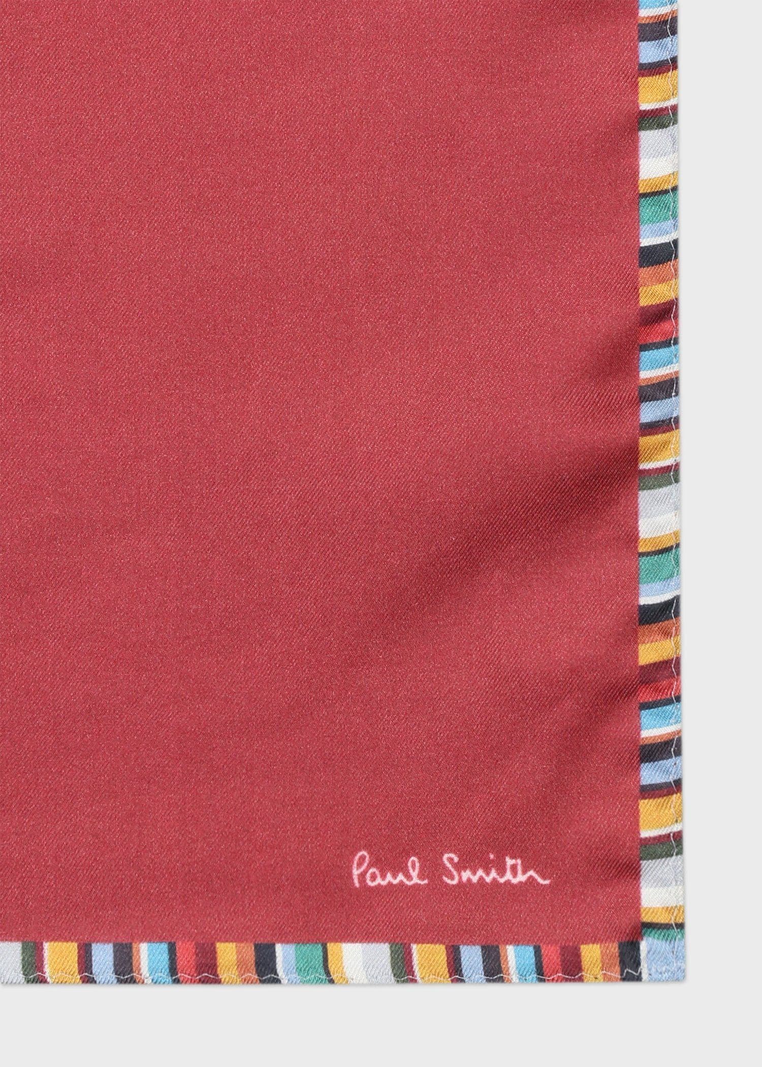 ブロッキングシグネチャートリム ポケットチーフ