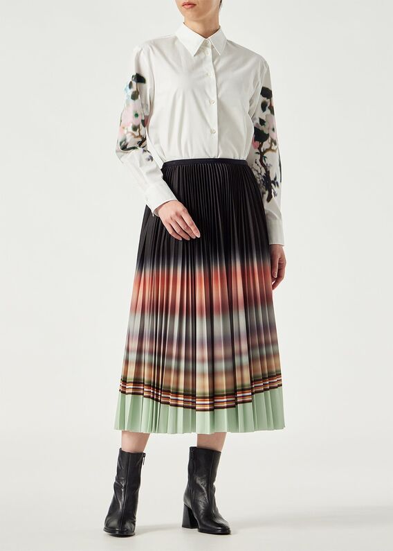 ポールスミス PAUL SMITH 21AW ニットスカート プリーツスカート