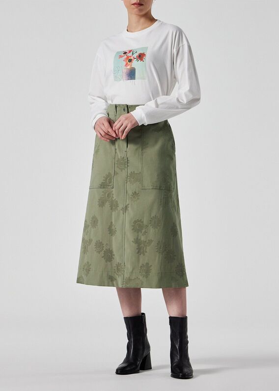 ポールスミス PAUL SMITH 21AW ニットスカート プリーツスカート