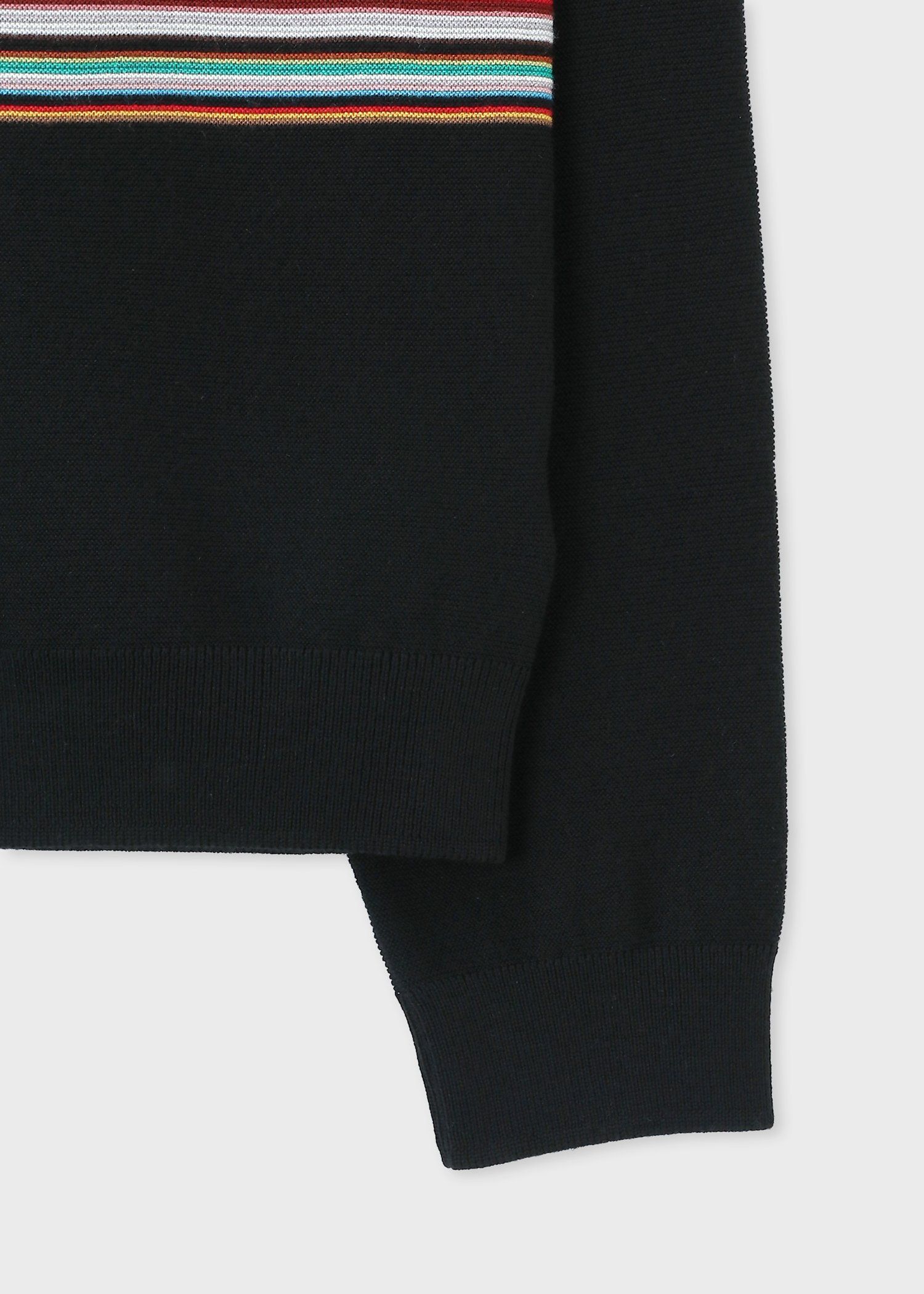 "Signature Stripe" クルーネックニット