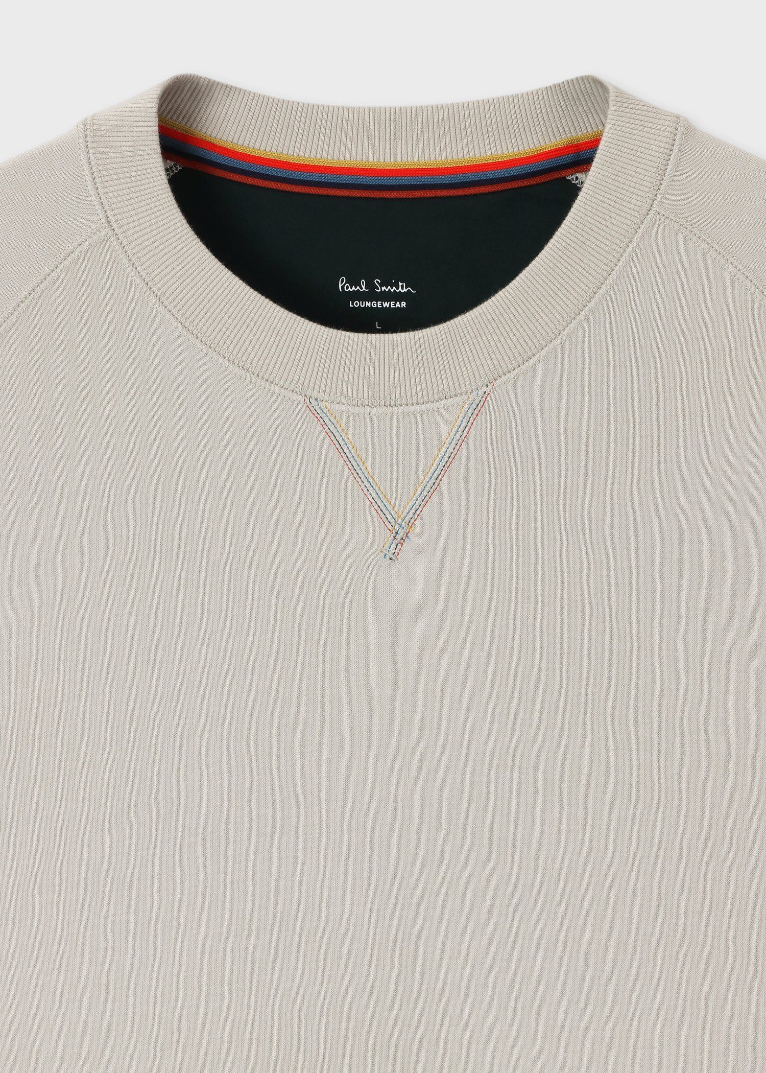 マルチカラーガゼット ロングスリーブTシャツ（ベージュ） ｜ポール・スミス