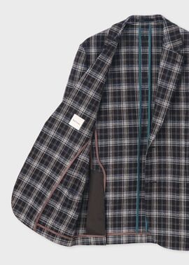 ポールスミス　25SS トーンオントーンチェック 2Bジャケット　コレクション ブークレチェック 2Bジャケット ｜ポール・スミス