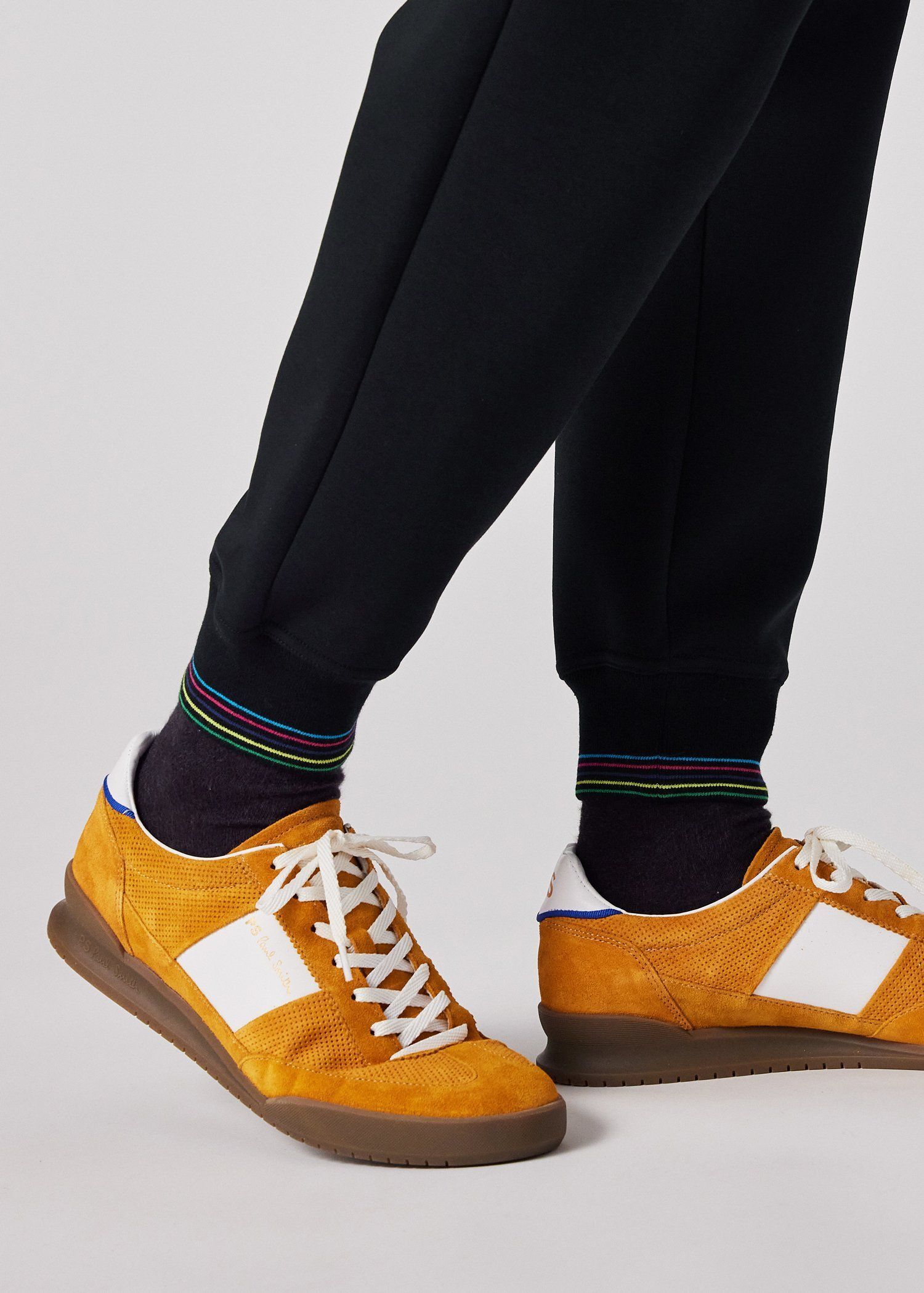 ポールスミス　ウールシルク　パンツスーツ　ストライプ　裏地花柄　グレー　美品　レディース　38サイズ　Paul Smith