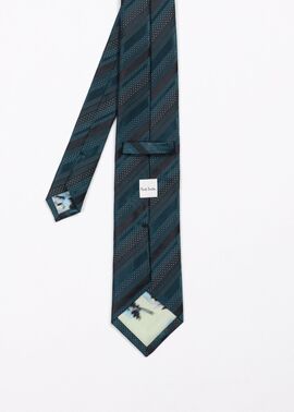 テクスチャーブレンド レジメンタル タイ（ダークグリーン） ｜ポール
