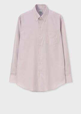 ヘリンボーン ボタンダウン ドレスシャツ