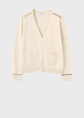 ウィメンズ "Signature Stripe" アイレット カーディガン