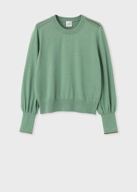 ウィメンズ "Signature Stripe" アイレット ニット