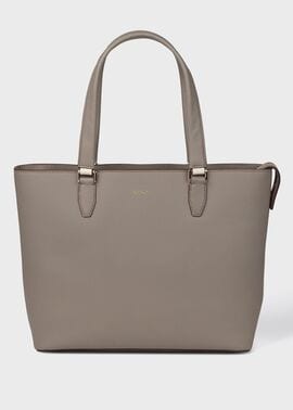カラーブロックレザー トートバッグ