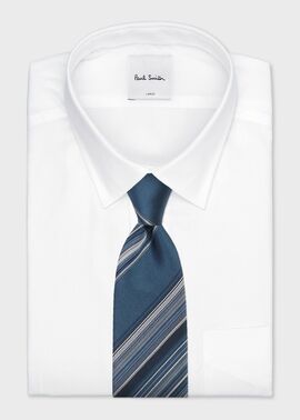 ドミナントカラー レジメンタル タイ（ブルー） ｜ポール・スミス