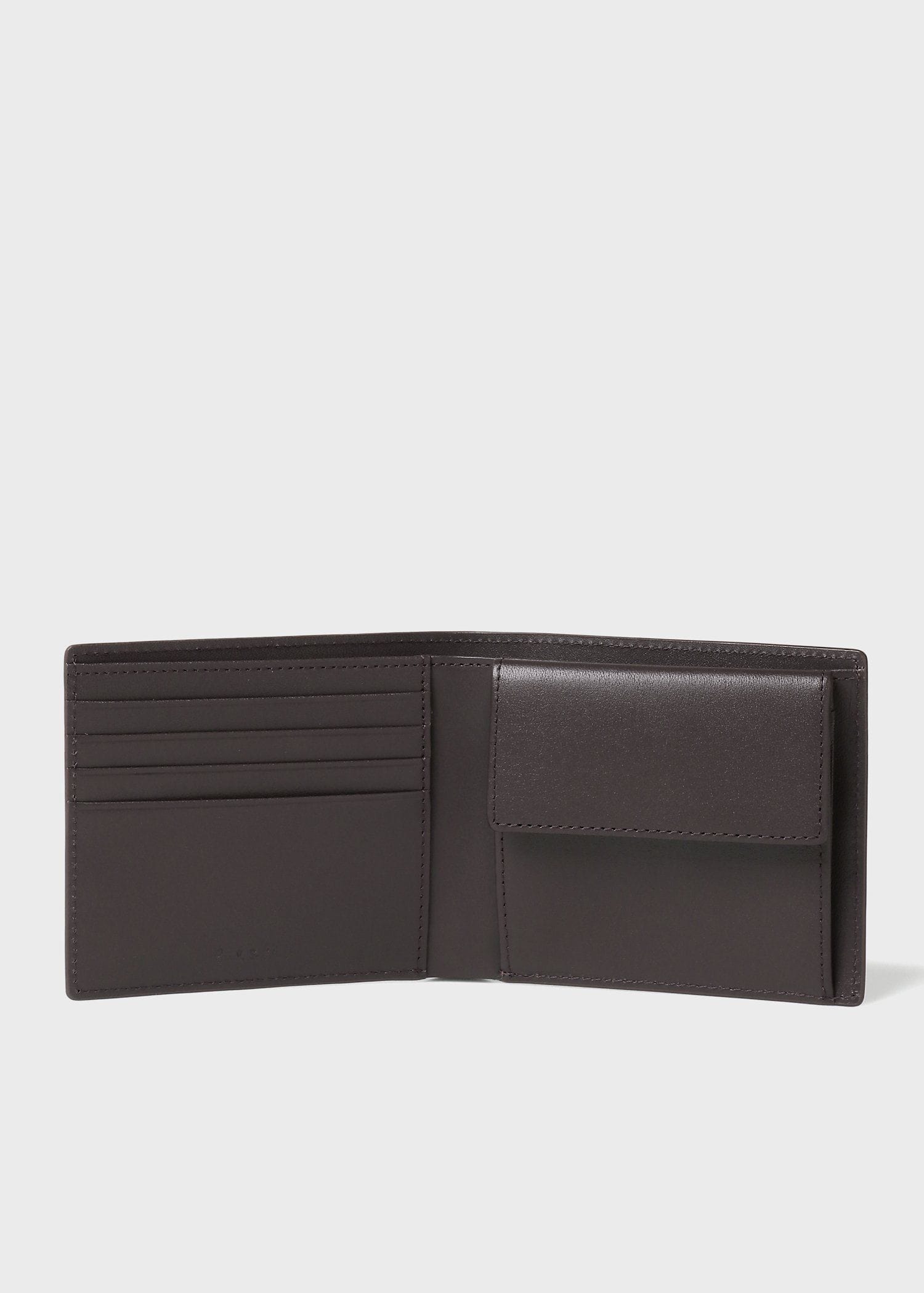 レザーパッチワーク 2つ折り財布（カーキ） ｜ポール・スミス