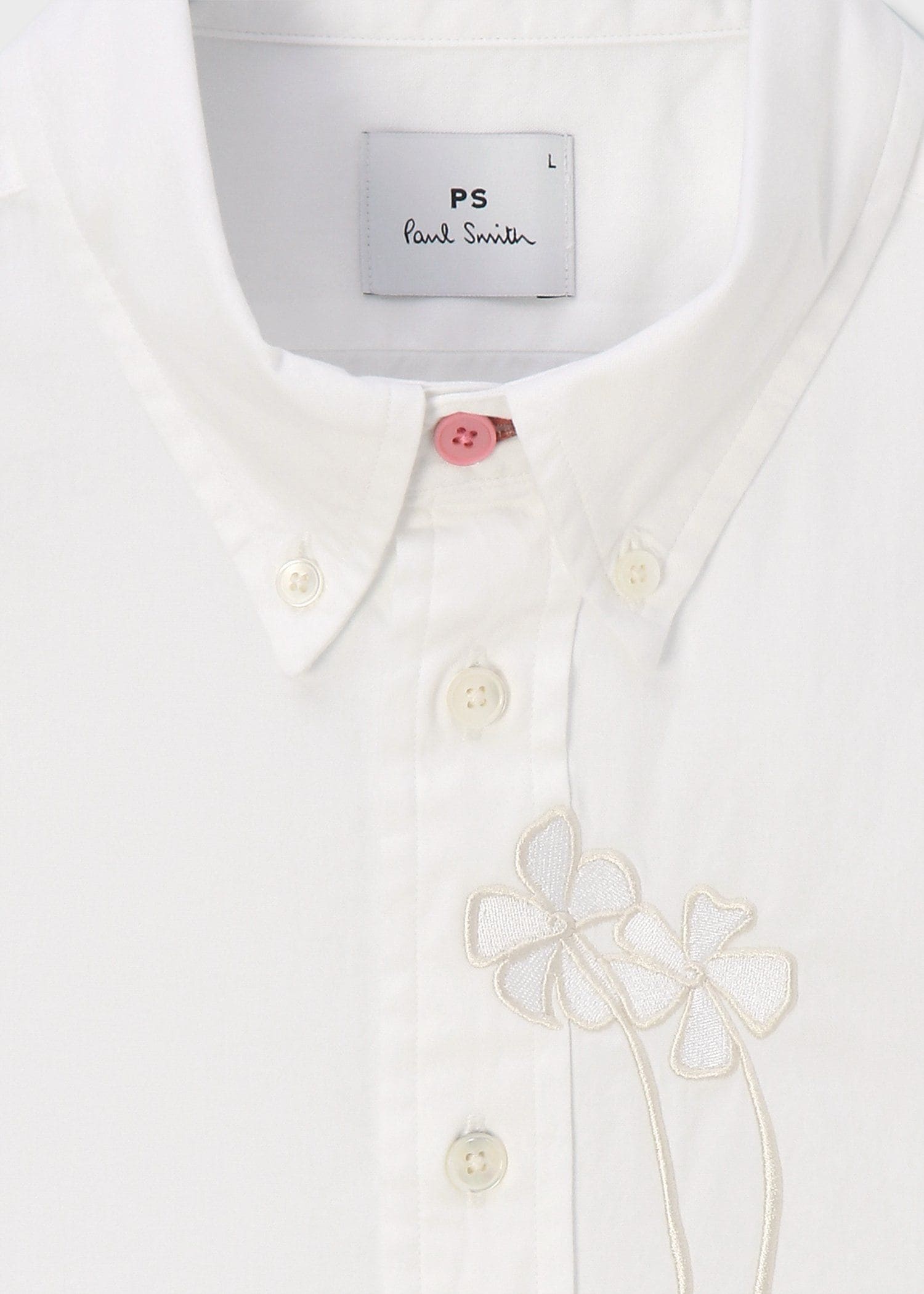 "Flower Embroidery" カジュアルシャツ