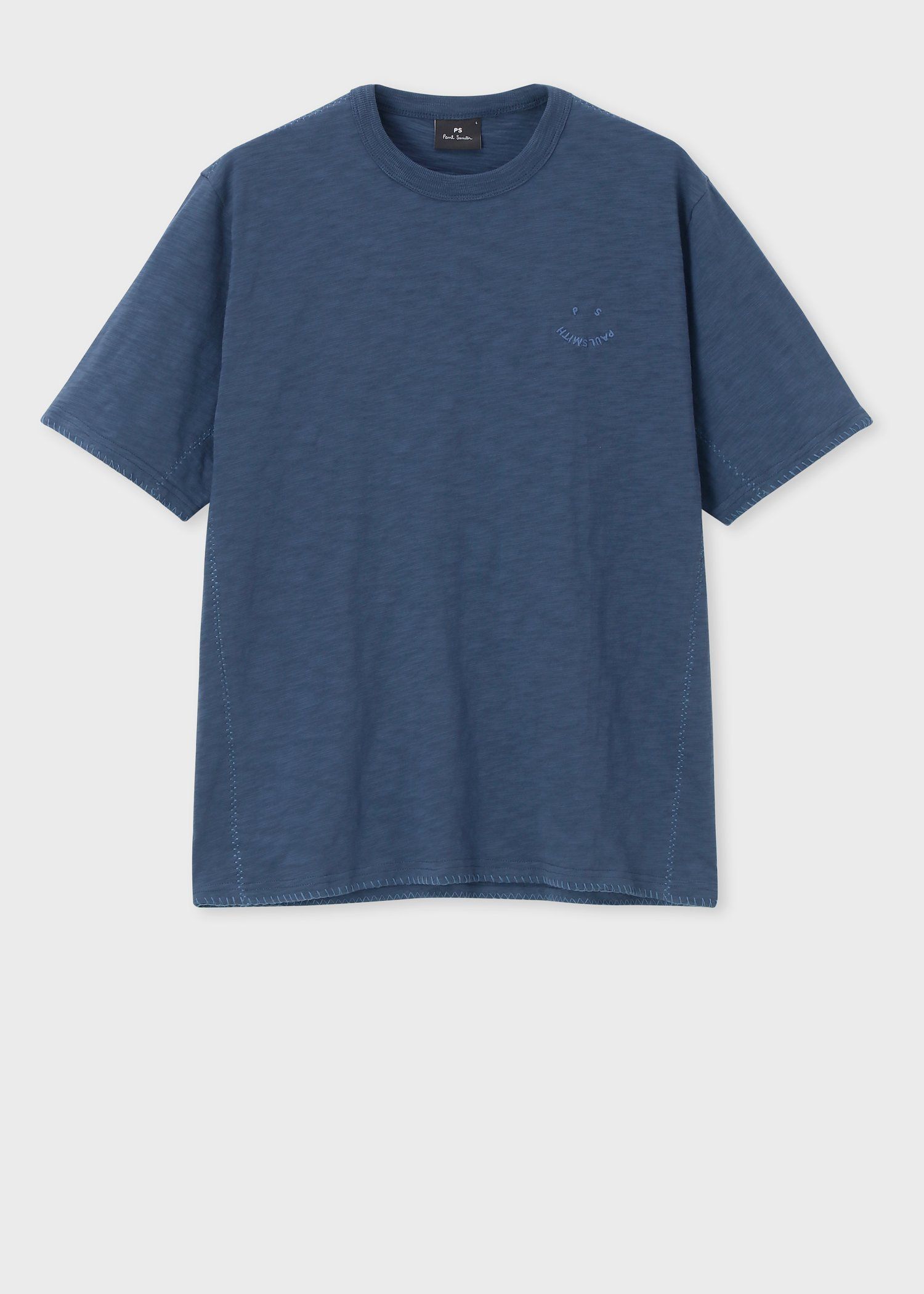 "Happy" ブランケットエンブロイダリー Tシャツ