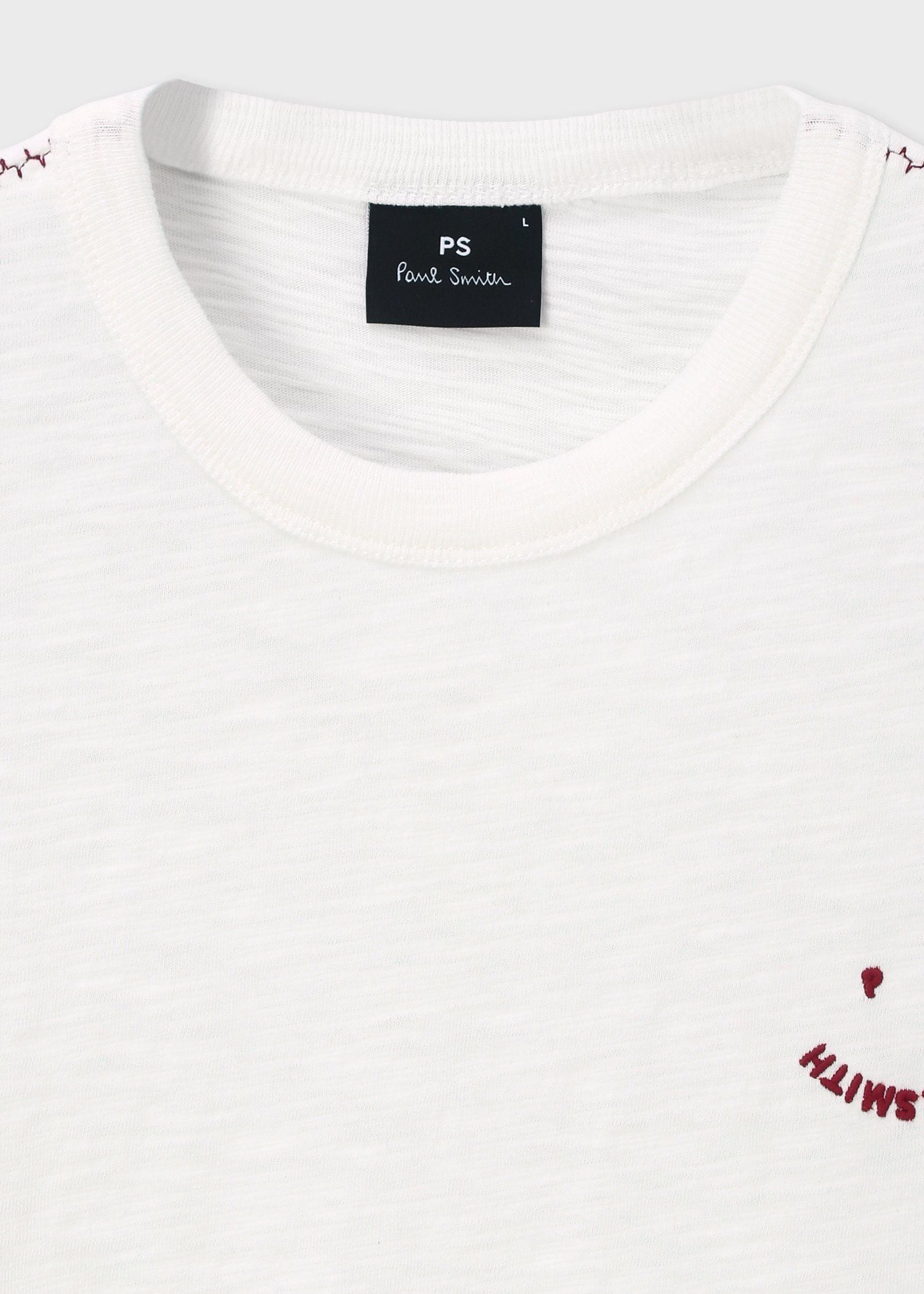 "Happy" ブランケットエンブロイダリー Tシャツ