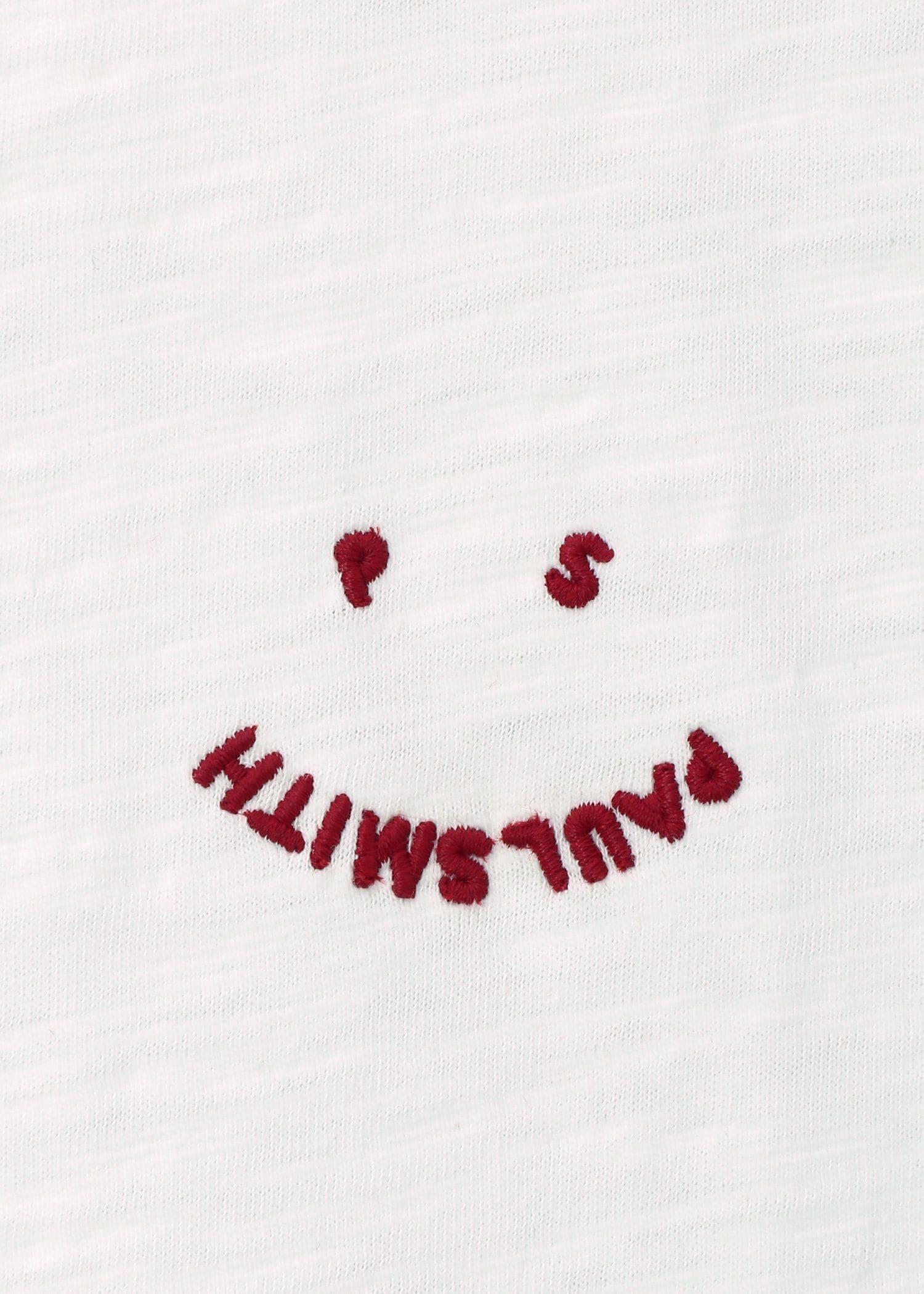 "Happy" ブランケットエンブロイダリー Tシャツ