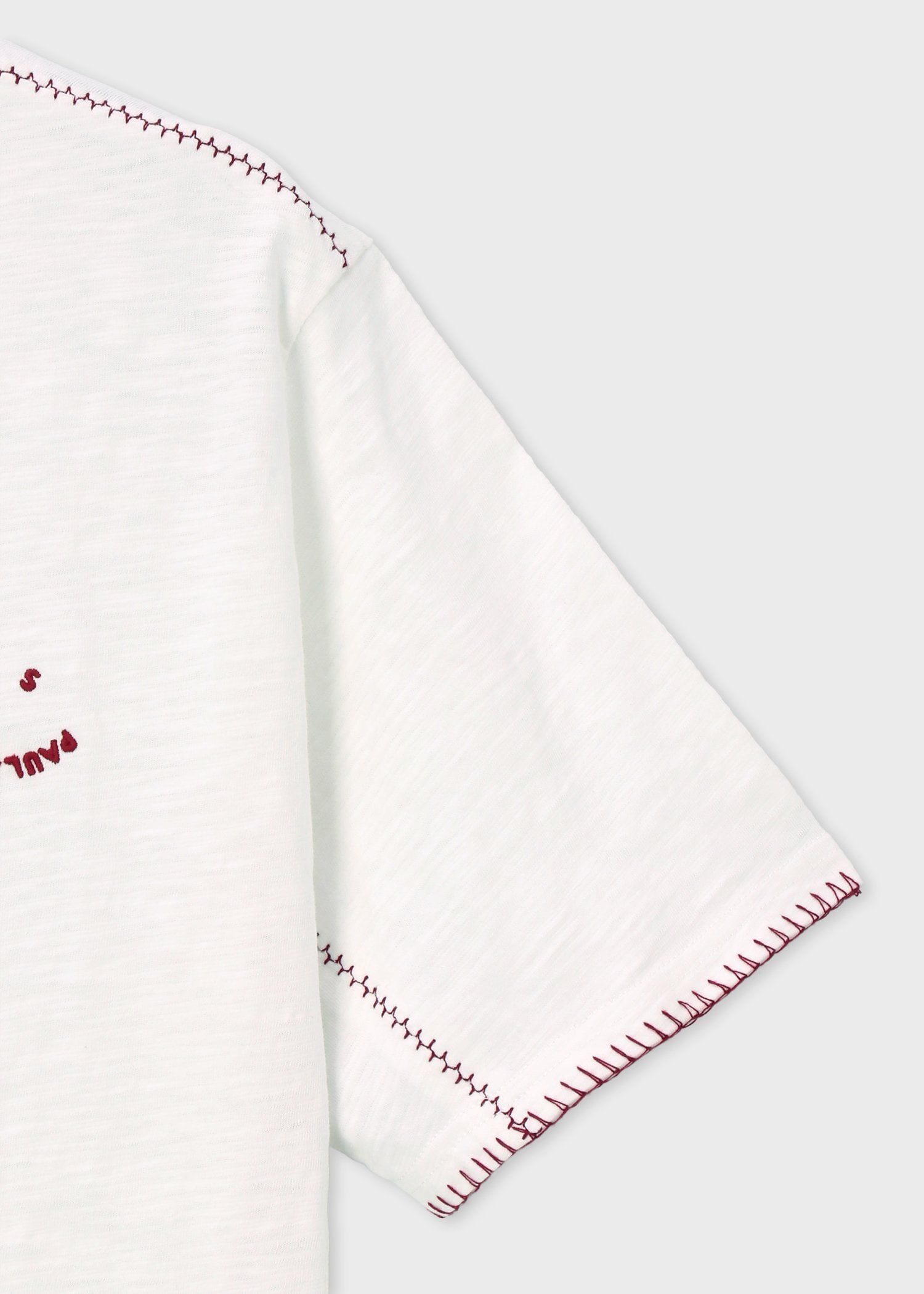 "Happy" ブランケットエンブロイダリー Tシャツ