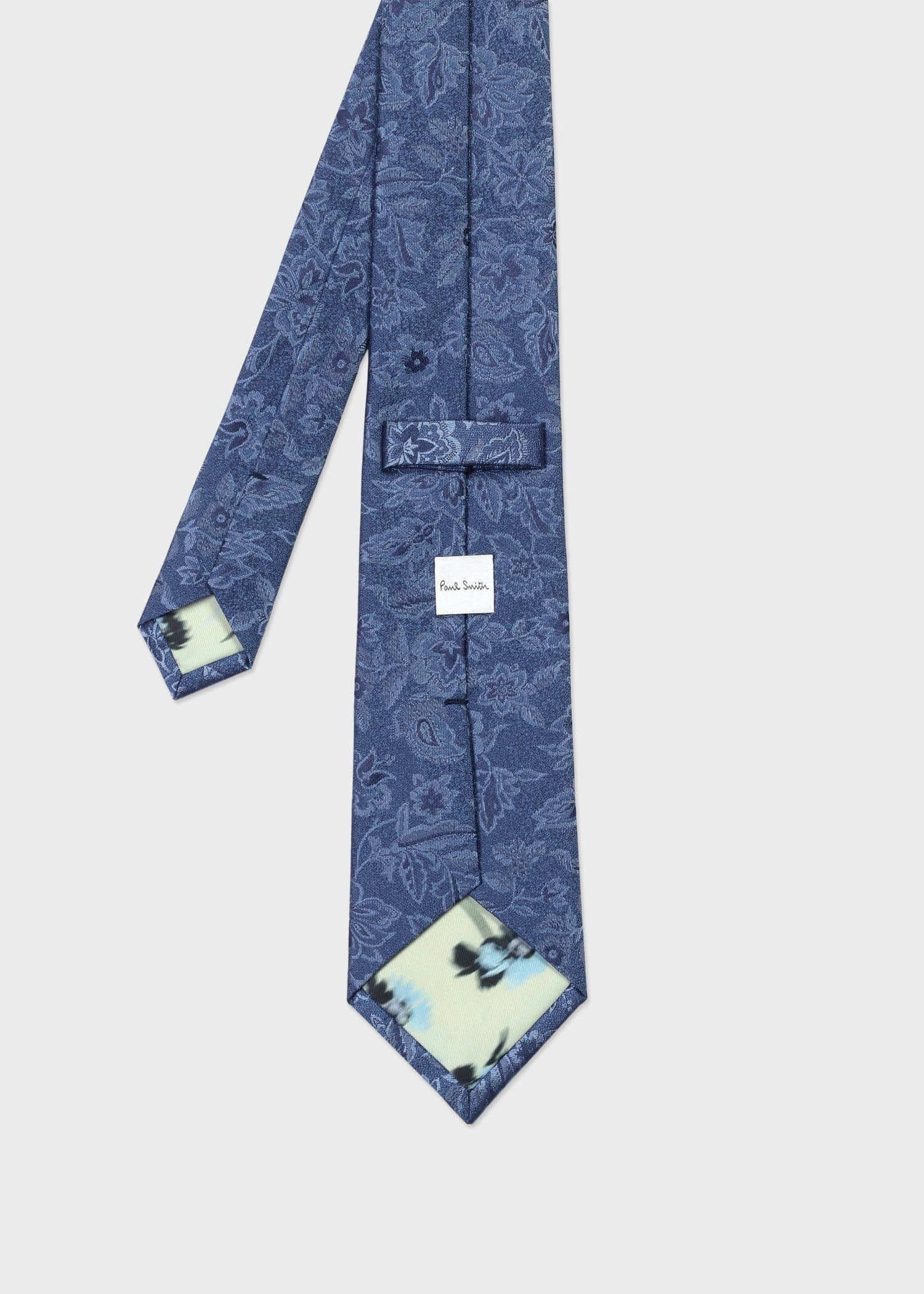 ジャカードフローラル タイ（サックスブルー） ｜ポール・スミス