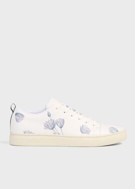 "Half Tone Floral" レザー スニーカー
