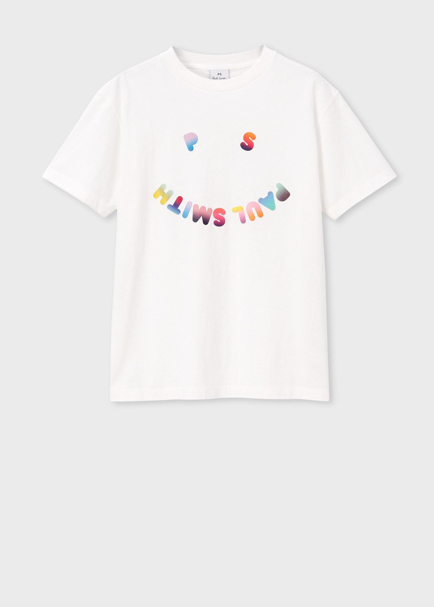 ウィメンズ "Happy" グラデーション ポップ 半袖Tシャツ