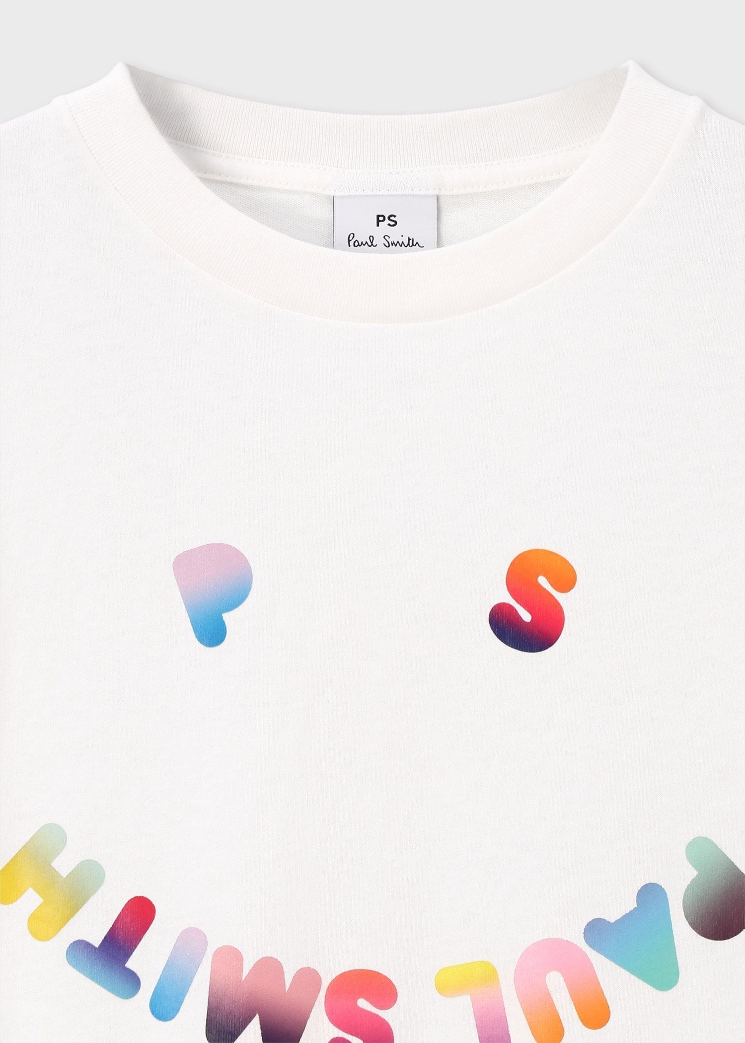 ウィメンズ "Happy" グラデーション ポップ 半袖Tシャツ