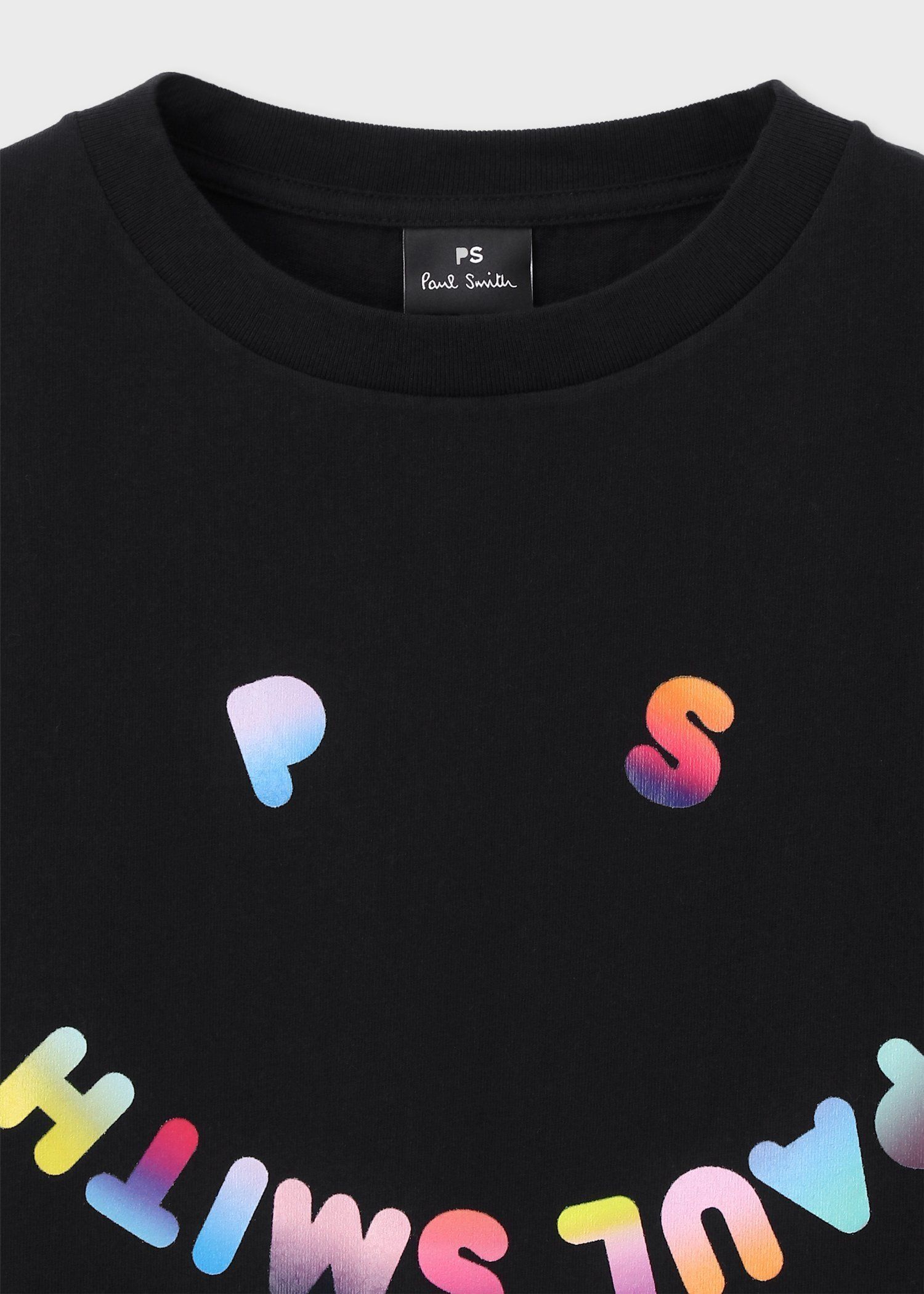 ウィメンズ "Happy" グラデーション ポップ 半袖Tシャツ