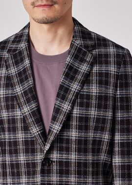 美品‼️Paul Smith チェック柄 ビジネスジャケット 美品 ポールスミスコレクション ネイビージャケット チェック柄
