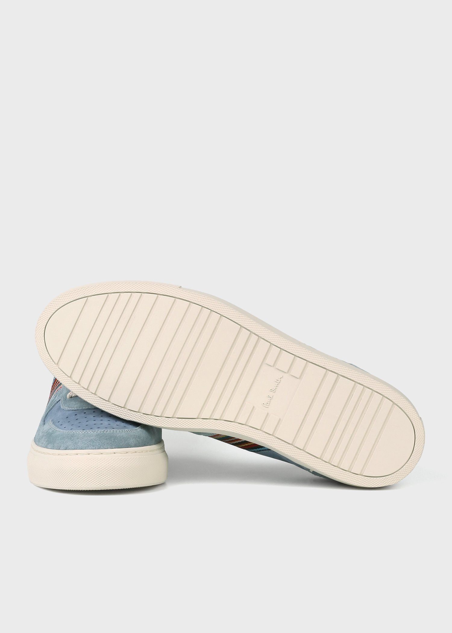 "Signature Stripe" レザー スニーカー