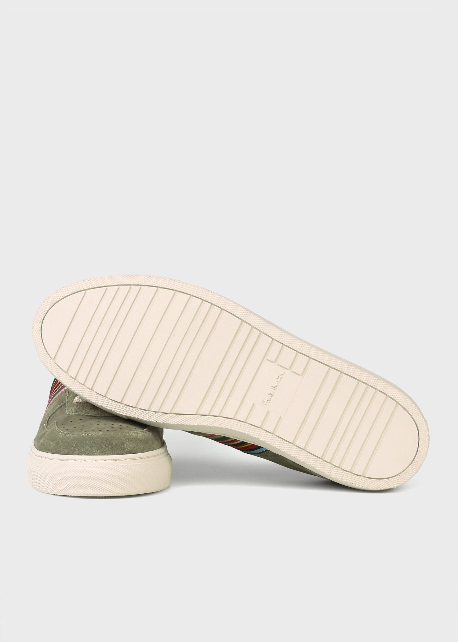 "Signature Stripe" レザー スニーカー