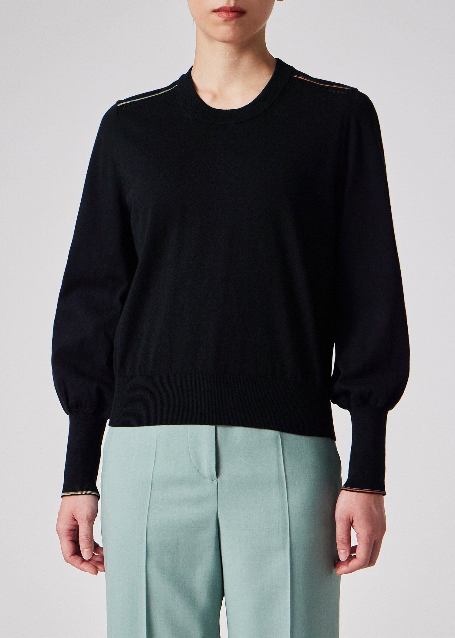 ウィメンズ "Signature Stripe" アイレット ニット