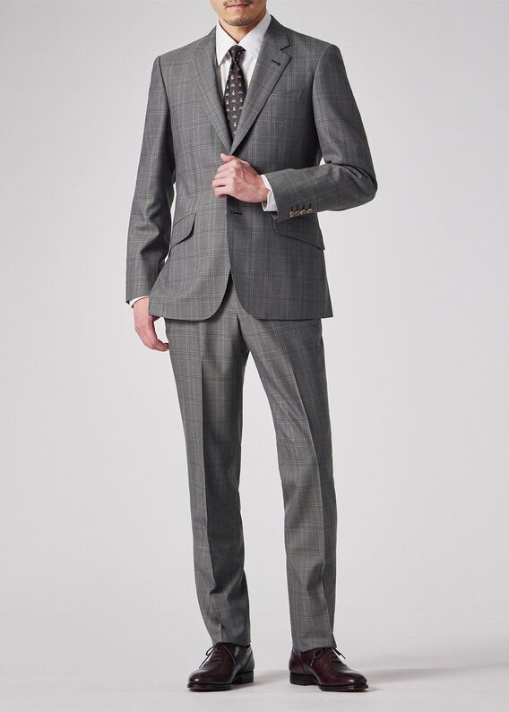 Paul Smith セットアップ スーツ グレー系チェック M S - メルカリ