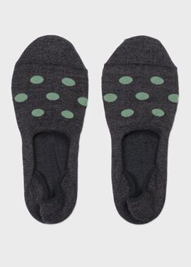 コントラストドット シューズインソックス