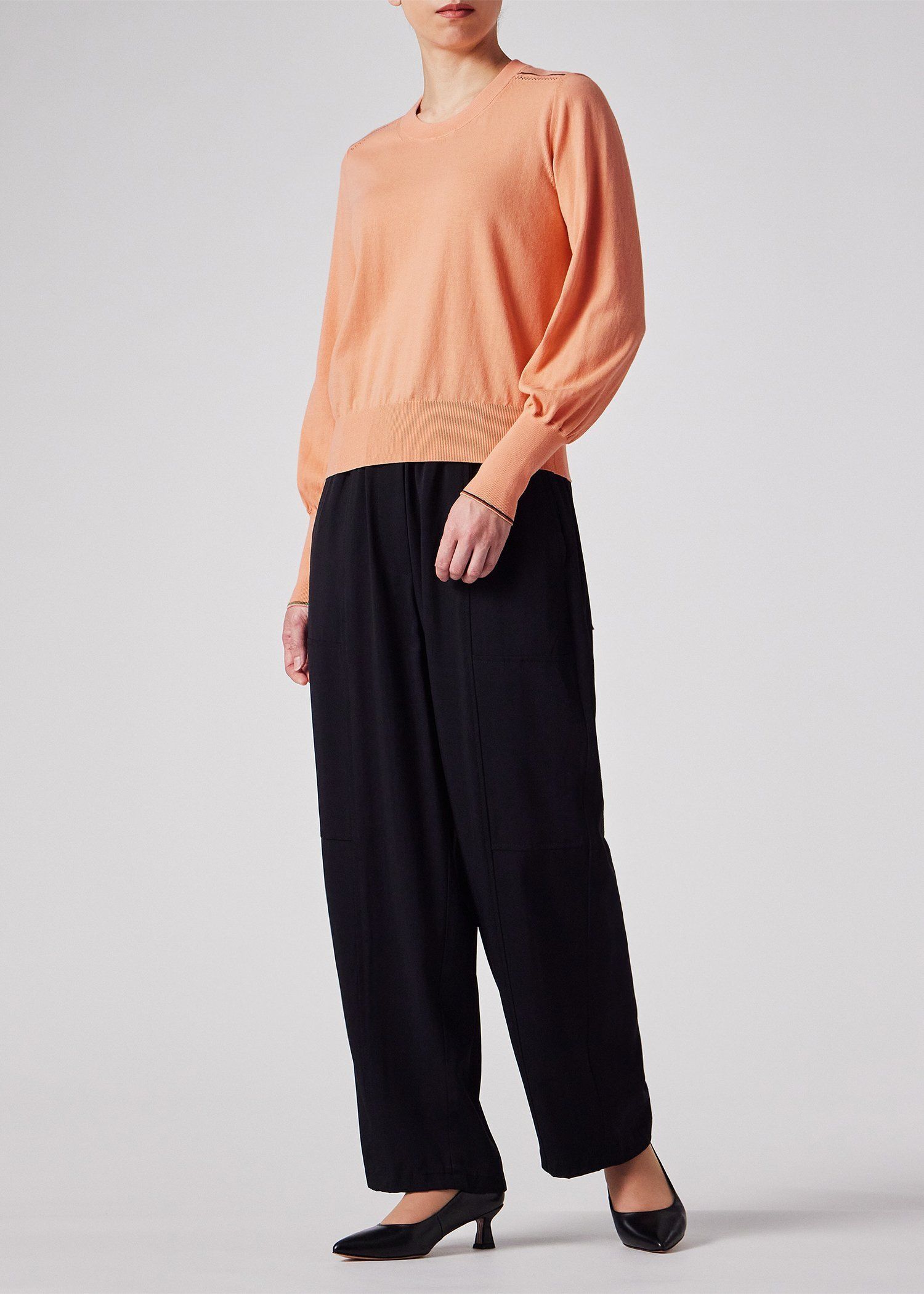 ウィメンズ "Signature Stripe" アイレット ニット