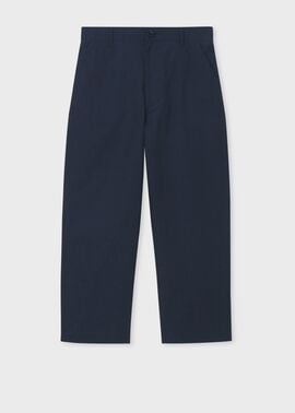 コットンリネン スラブ シャーリング ワイドトラウザーズ
