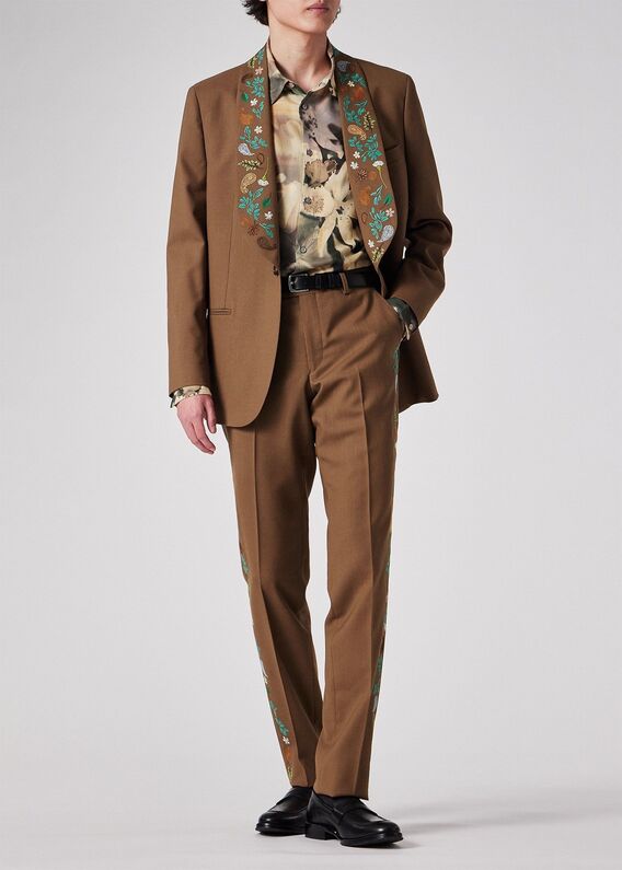 【美品】ポールスミス Paul Smith フルーツ柄 ボックスシャツ cboy カラーブロック オープンカラーシャツ ｜ポール・スミス