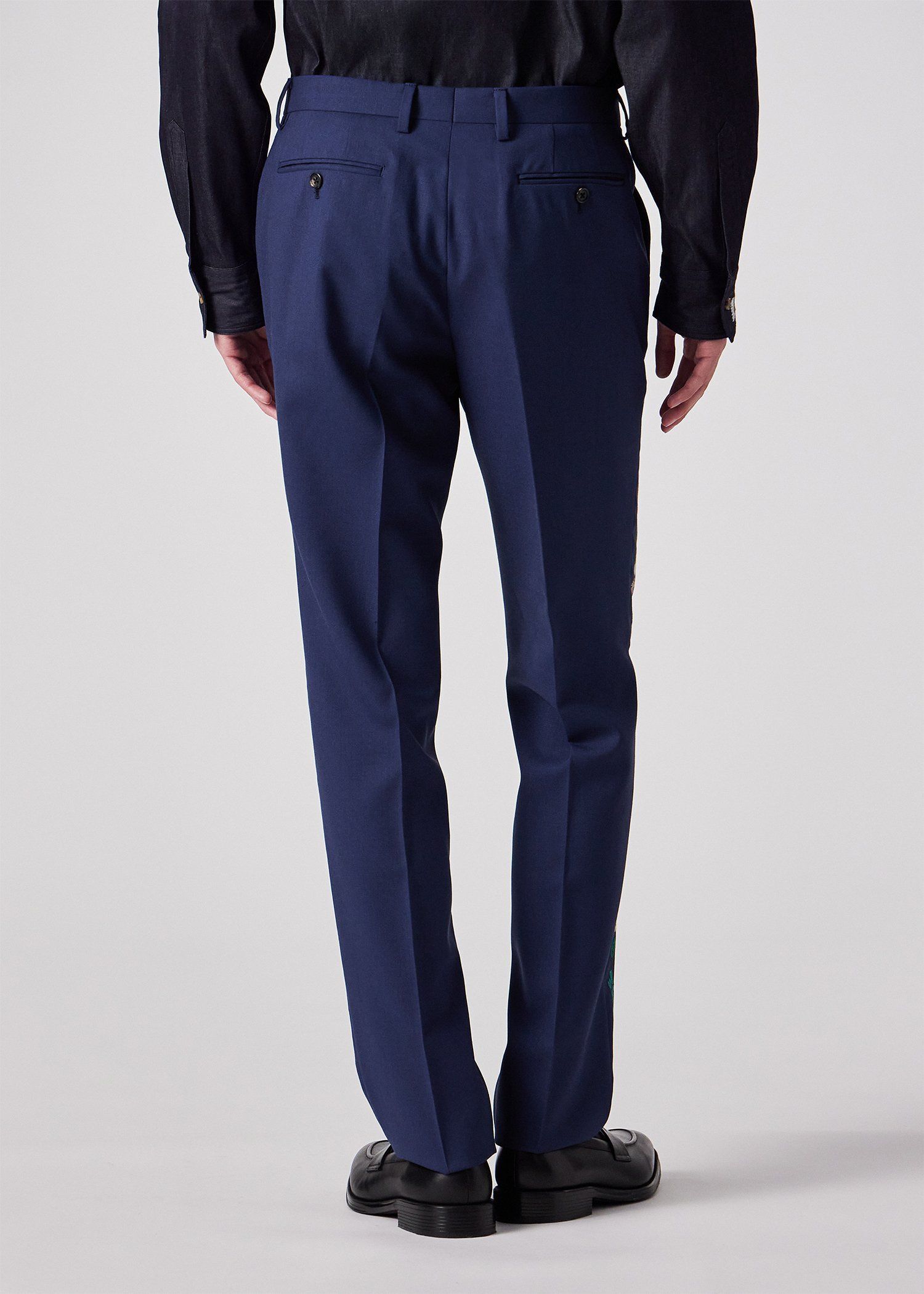 ポールスミス　PaulSmith　ネイビー テーパードスラックス Paul Smith（ポール・スミス） スラックス ソリッド ウールストレッチ