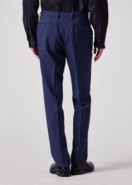Paulsmith 25SS ウールホップサック　ワイドストレートトラウザーズ Paulsmith 25SS ウールホップサック ワイドストレートトラウザーズ