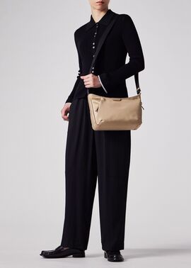 ポールスミス レザー ショルダーバッグ ベージュ レディース ポーチ 化粧 Paul Smith 未使用 ポールスミス 2WAY クラッチ ショルダー