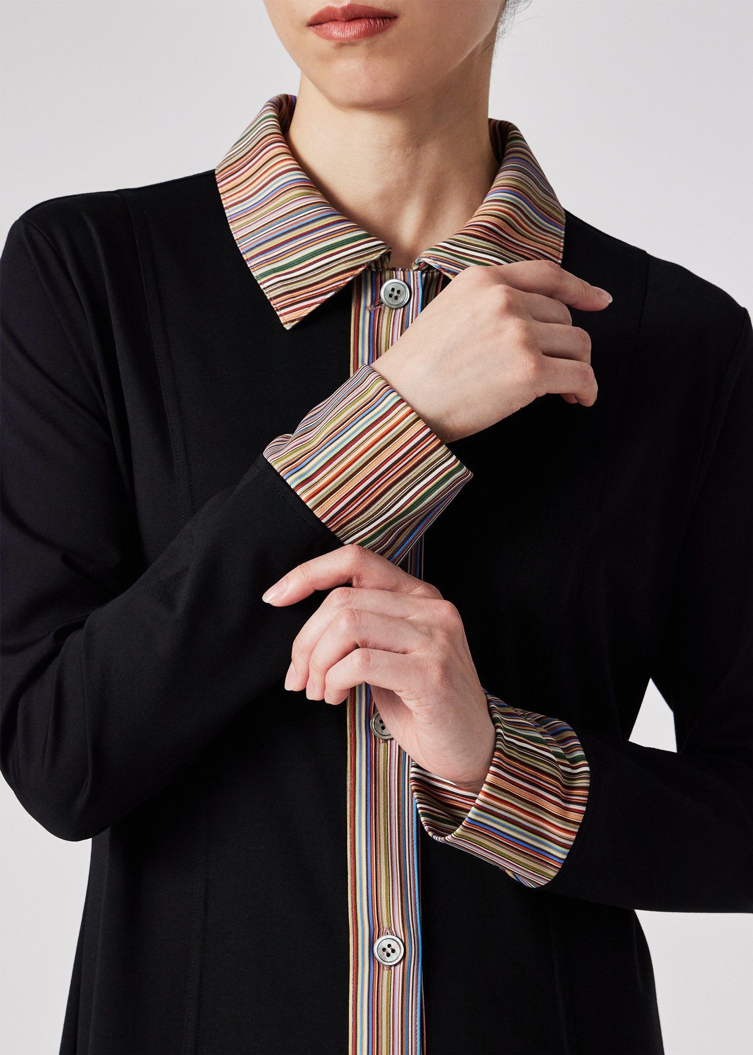 ウィメンズ "Signature Stripe" ロング シャツワンピース
