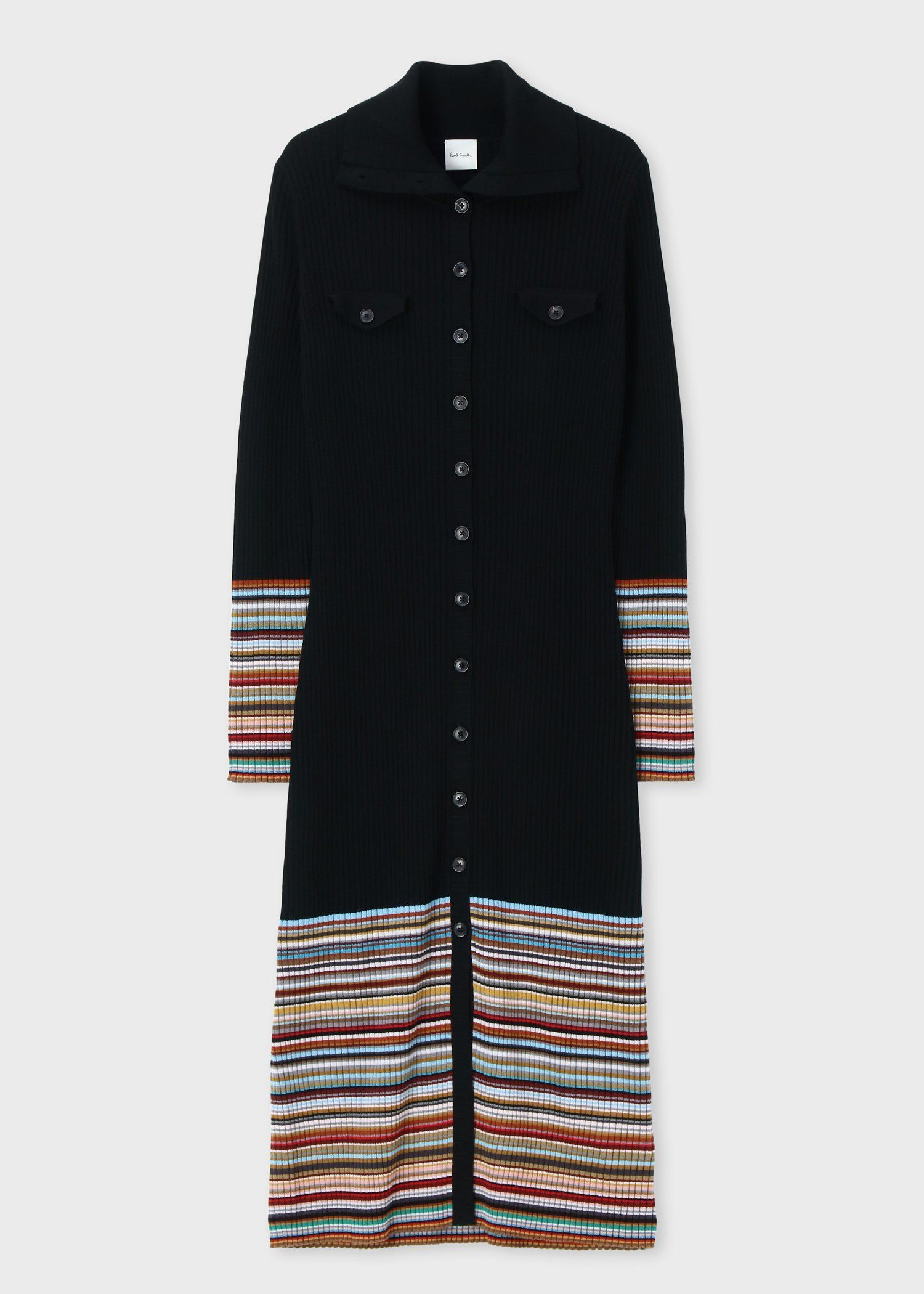 ウィメンズ "Signature Stripe" リブニット ワンピース