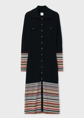 ウィメンズ "Signature Stripe" リブニット ワンピース