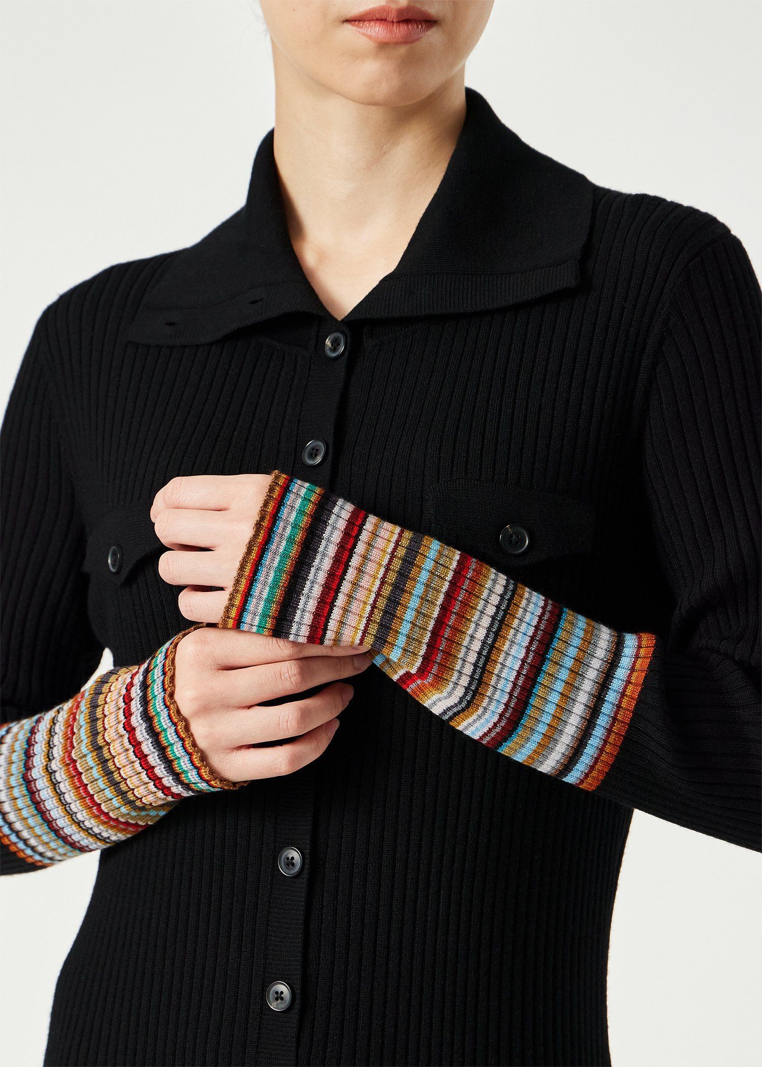 ウィメンズ "Signature Stripe" リブニット ワンピース