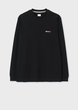 "Signature Stripe Bar" 長袖Tシャツ
